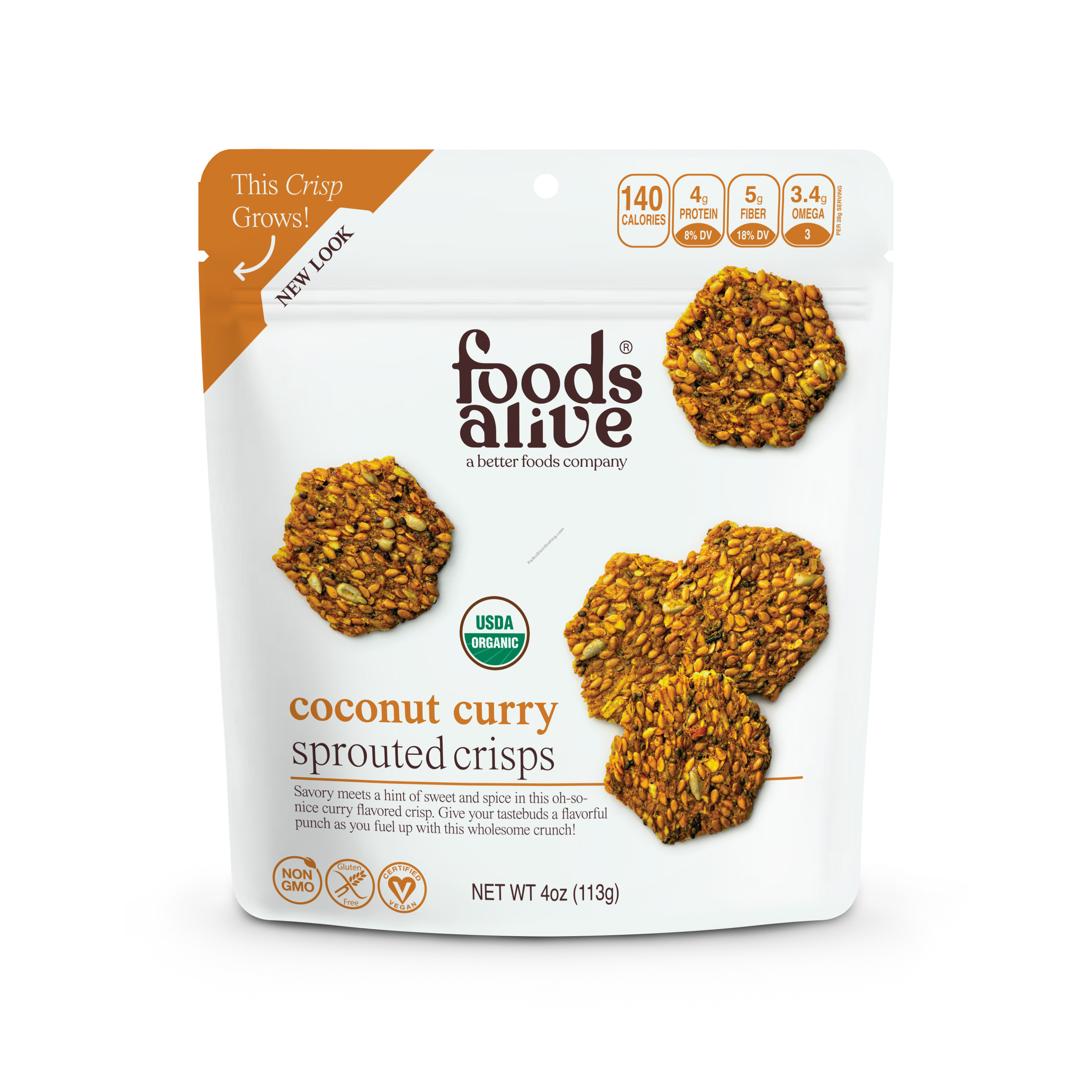 Product Image: Coconut Curry Sprouted Crisps